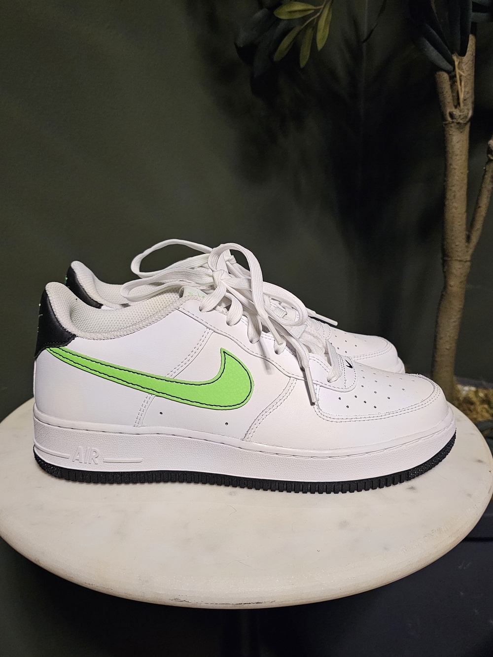 Nike Air Force 1 Low White with Neon Green Swoosh